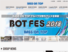 Tablet Screenshot of bassontop.co.jp